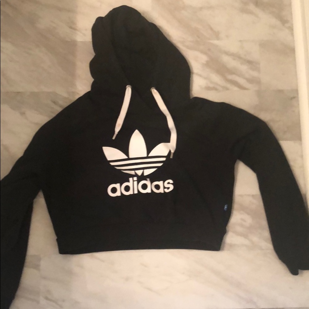 Adidas cropped hoodie size medium